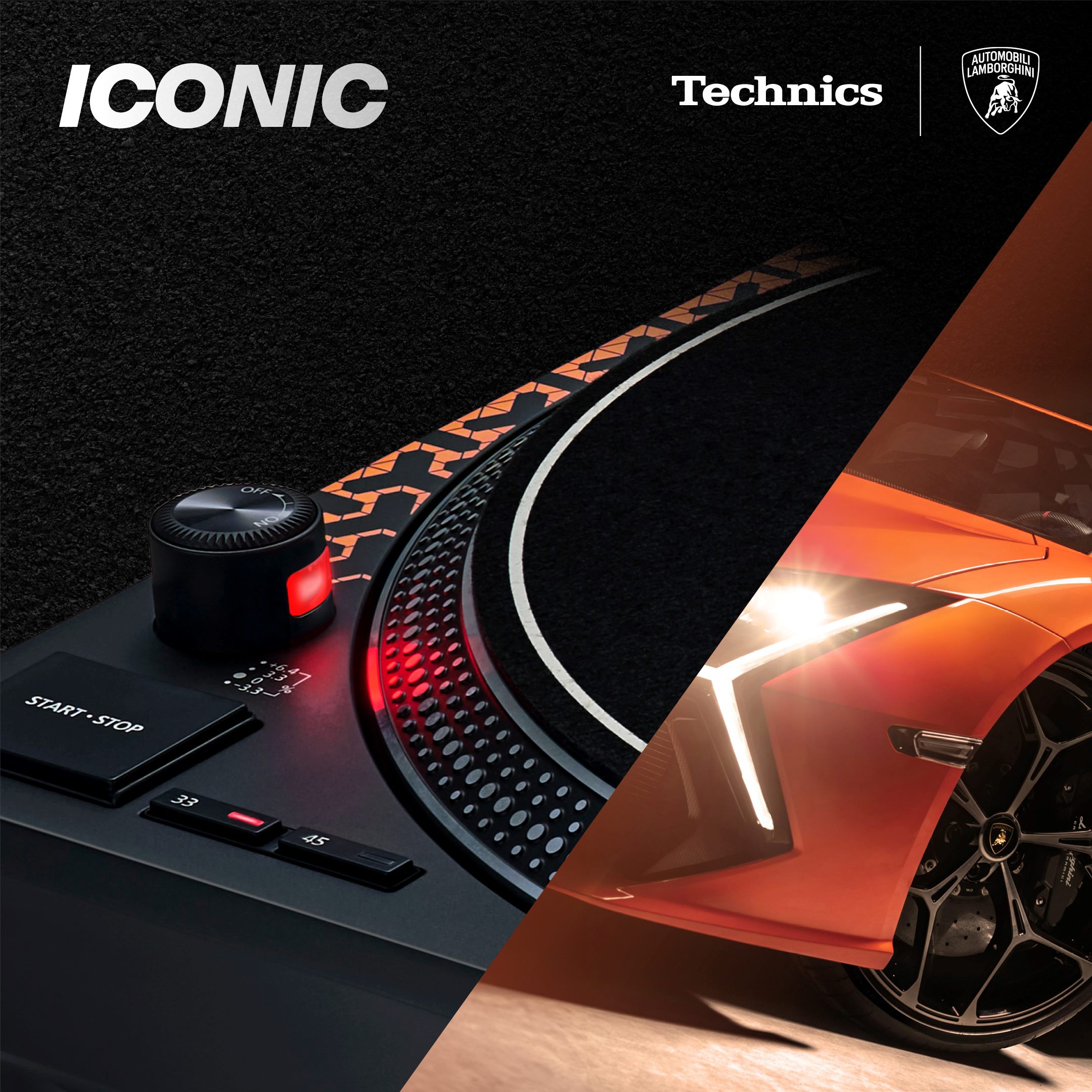 Technics Sl-1200m7b Yellow Lamborghini - Plato de vinilo - Variation 3