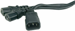 IEC to IEC Mains 2-Way Splitter