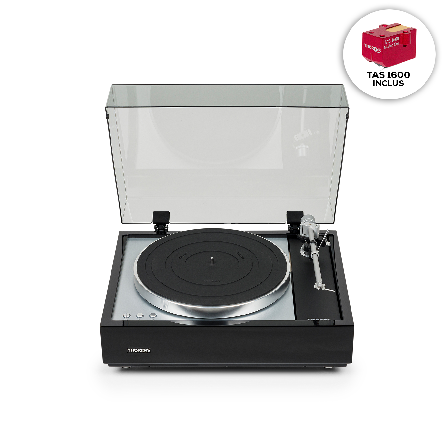 Thorens Td 1600 Noir Inclus Tas 1600 - Platos Hifi - Variation 4