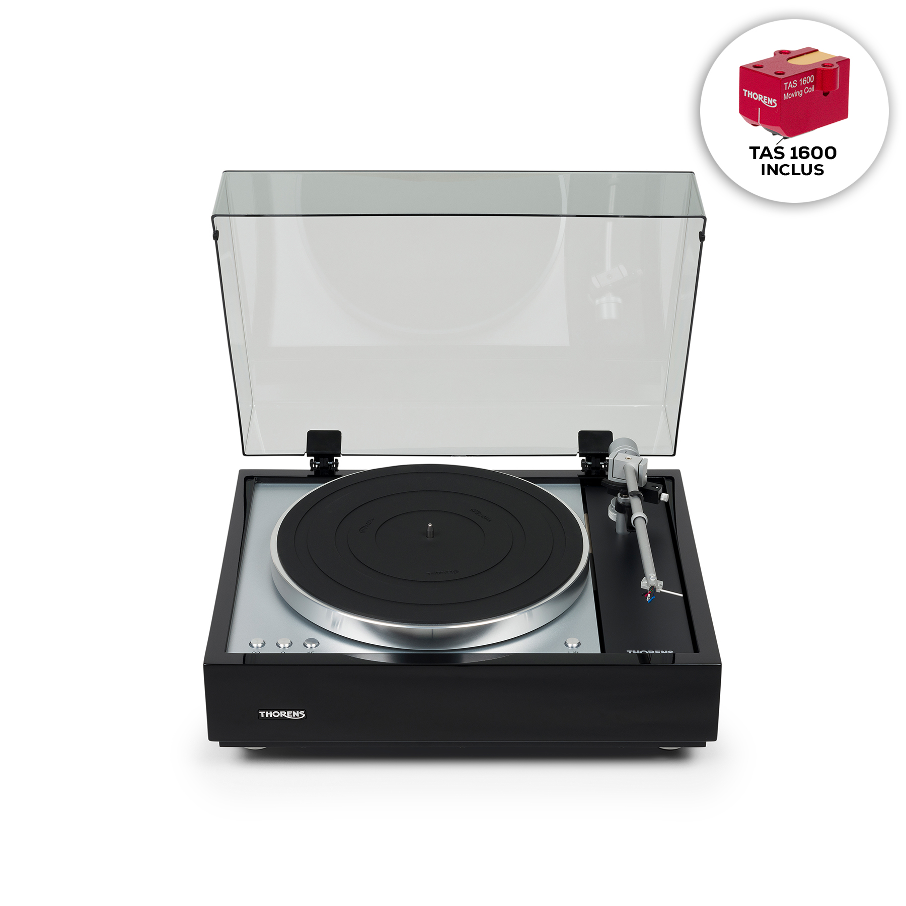 Thorens Td 1601 Noir Inclus Tas 1600 - Platos Hifi - Variation 3