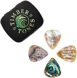 Púas Timber tones 4 Abalone Picks Box