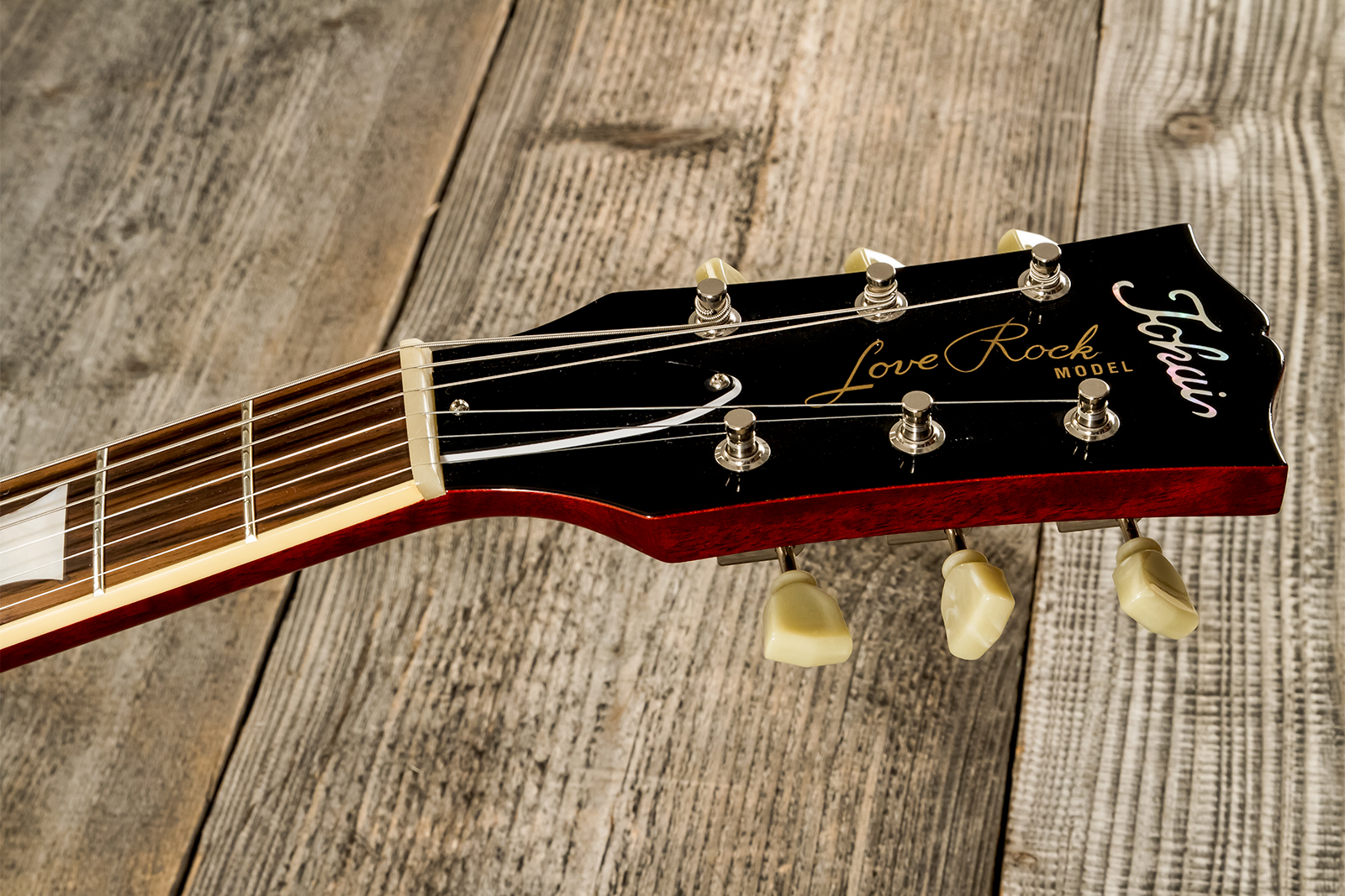 Tokai Love Rock Ls101 Jap 2h Ht Rw #2348440 - Candy Apple Red - Guitarra eléctrica de corte único. - Variation 7