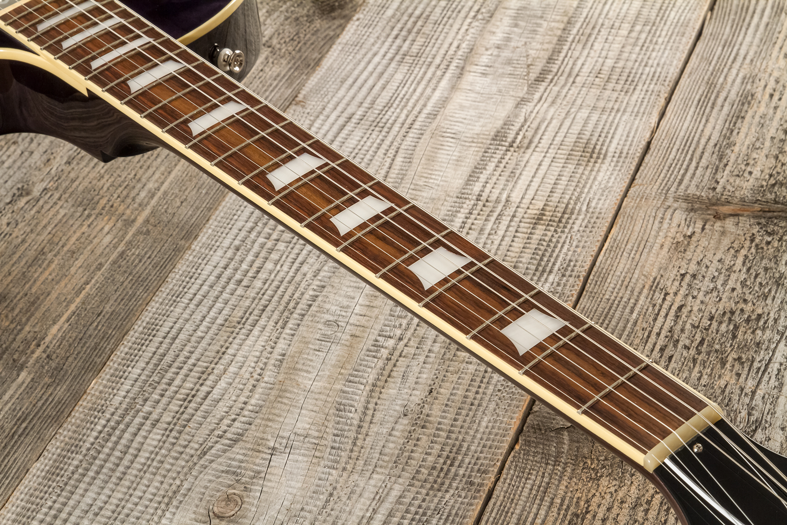 Tokai Love Rock Ls101q Jap 2h Ht Rw #2450033 - See Through Black - Guitarra eléctrica de corte único. - Variation 5