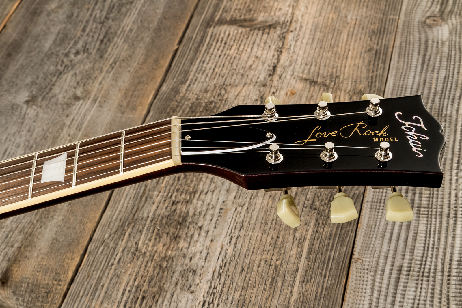 Tokai Love Rock Ls101q Jap 2h Ht Rw #2450033 - See Through Black - Guitarra eléctrica de corte único. - Variation 8