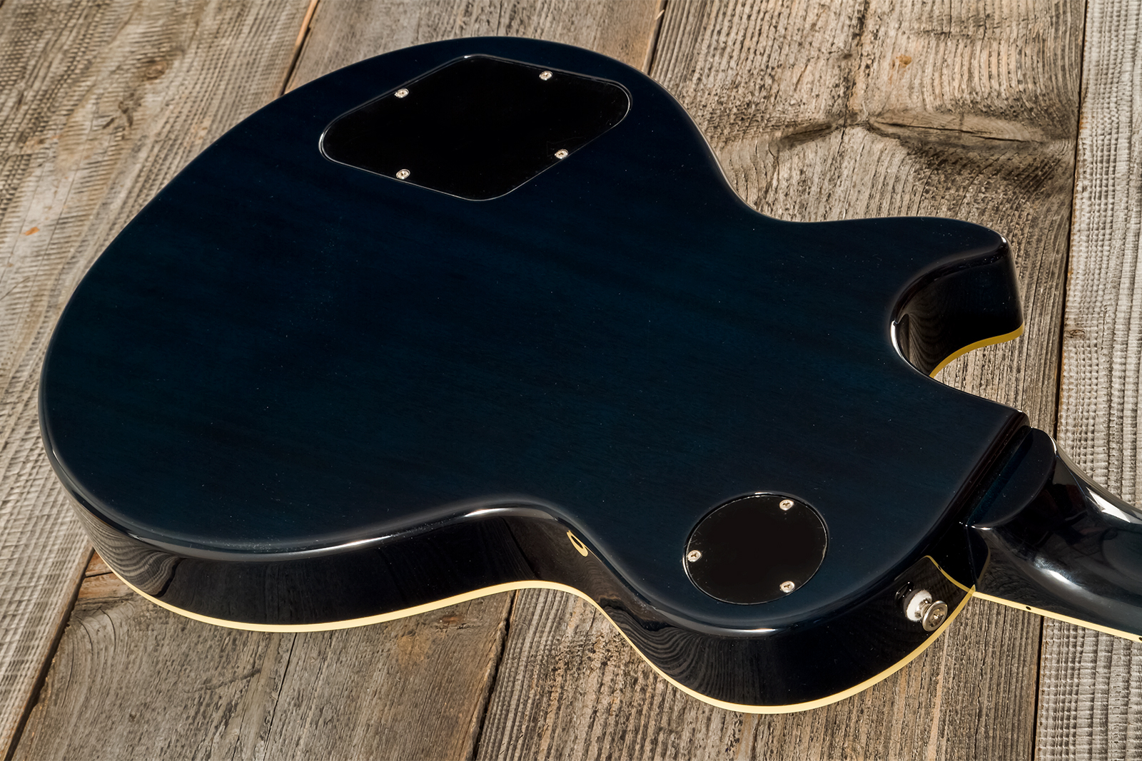 Tokai Love Rock Ls101q Jap 2h Ht Rw - Indigo Blue - Guitarra eléctrica de corte único. - Variation 6