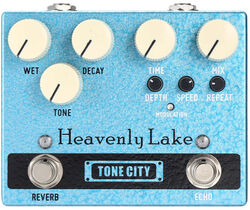 Pedal de reverb / delay / eco Tone city audio Heavenly Lake Reverb Echo