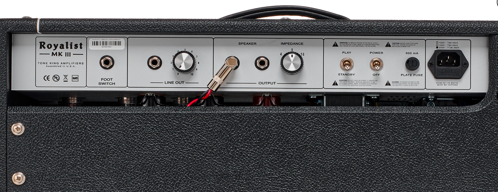 Tone King Royalist Mkiii Combo 40w 1x12 Black - Combo amplificador para guitarra eléctrica - Variation 4