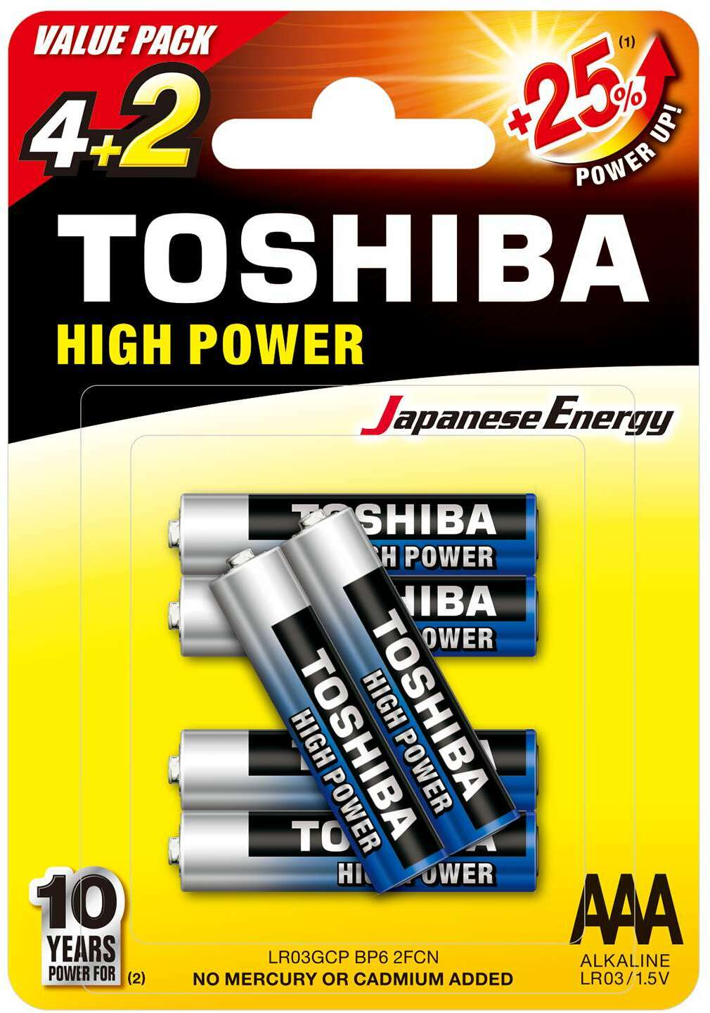 Toshiba Lr03 - Pack De 6 - Batería - Main picture