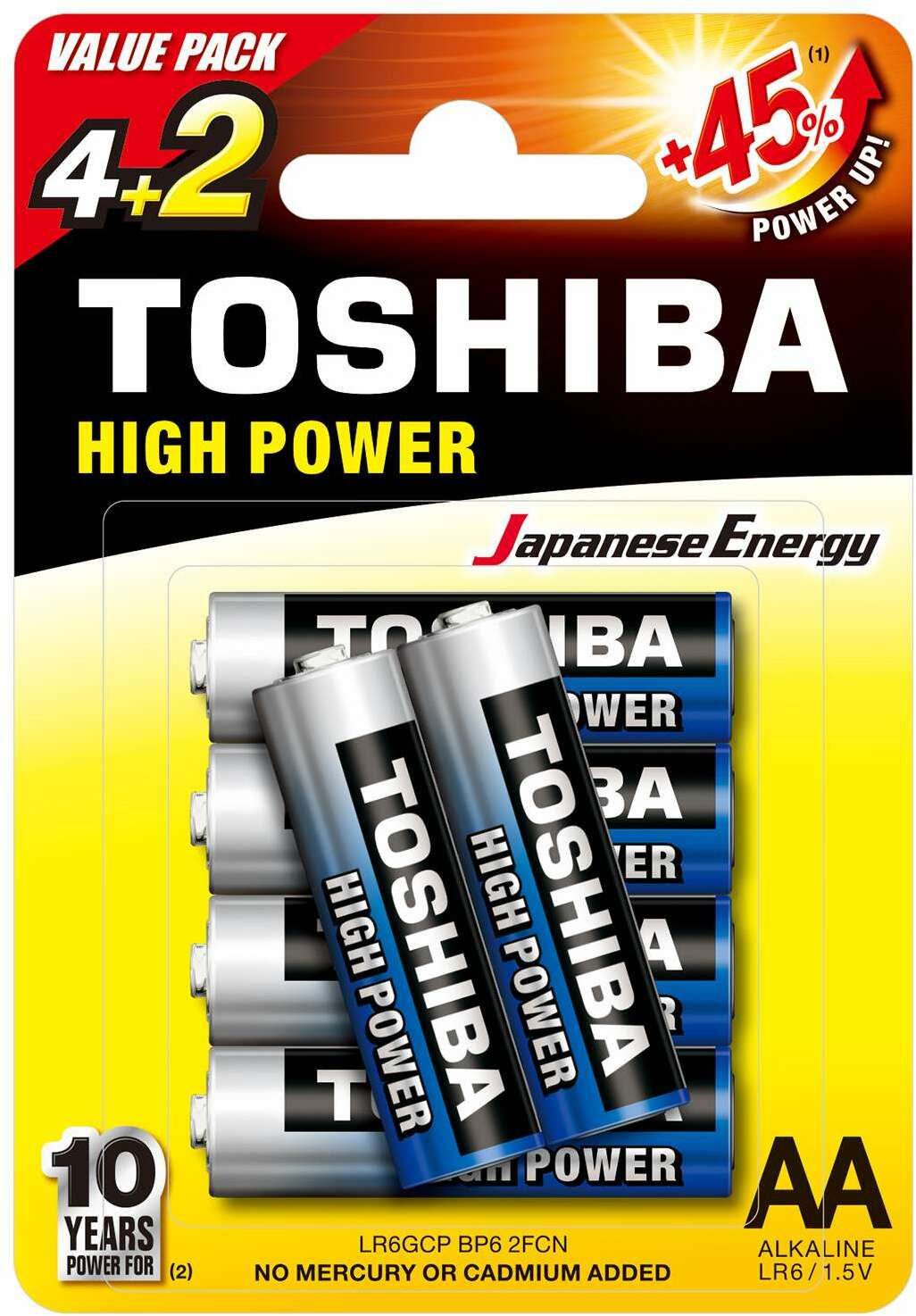 Toshiba Lr6 - Pack De 6 - Batería - Main picture