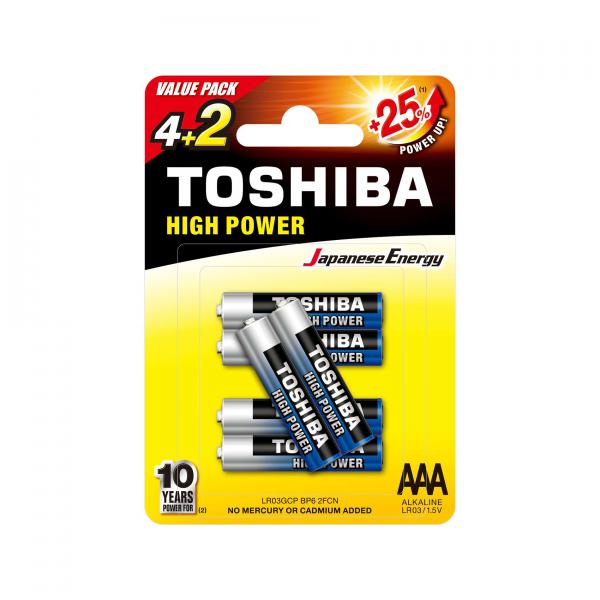 Batería Toshiba LR03 - Pack of 6