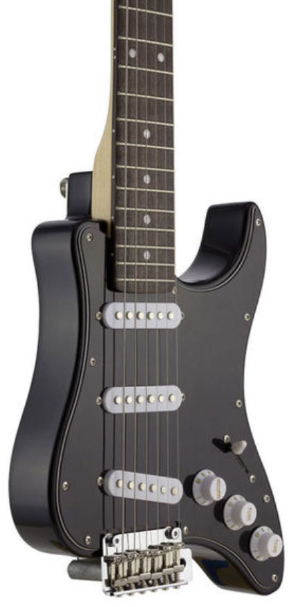 Traveler Guitar Travelcaster Deluxe Sss Trem Wal +housse - Black - Guitarra eléctrica de viaje - Variation 2