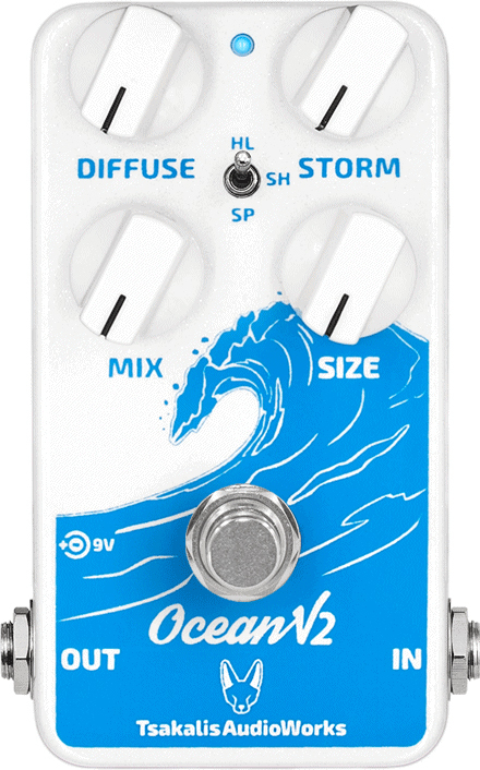 Tsakalis Audioworks Ocean V2 Reverb - Pedal de reverb / delay / eco - Main picture