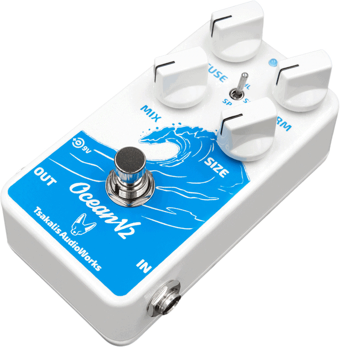 Tsakalis Audioworks Ocean V2 Reverb - Pedal de reverb / delay / eco - Variation 2