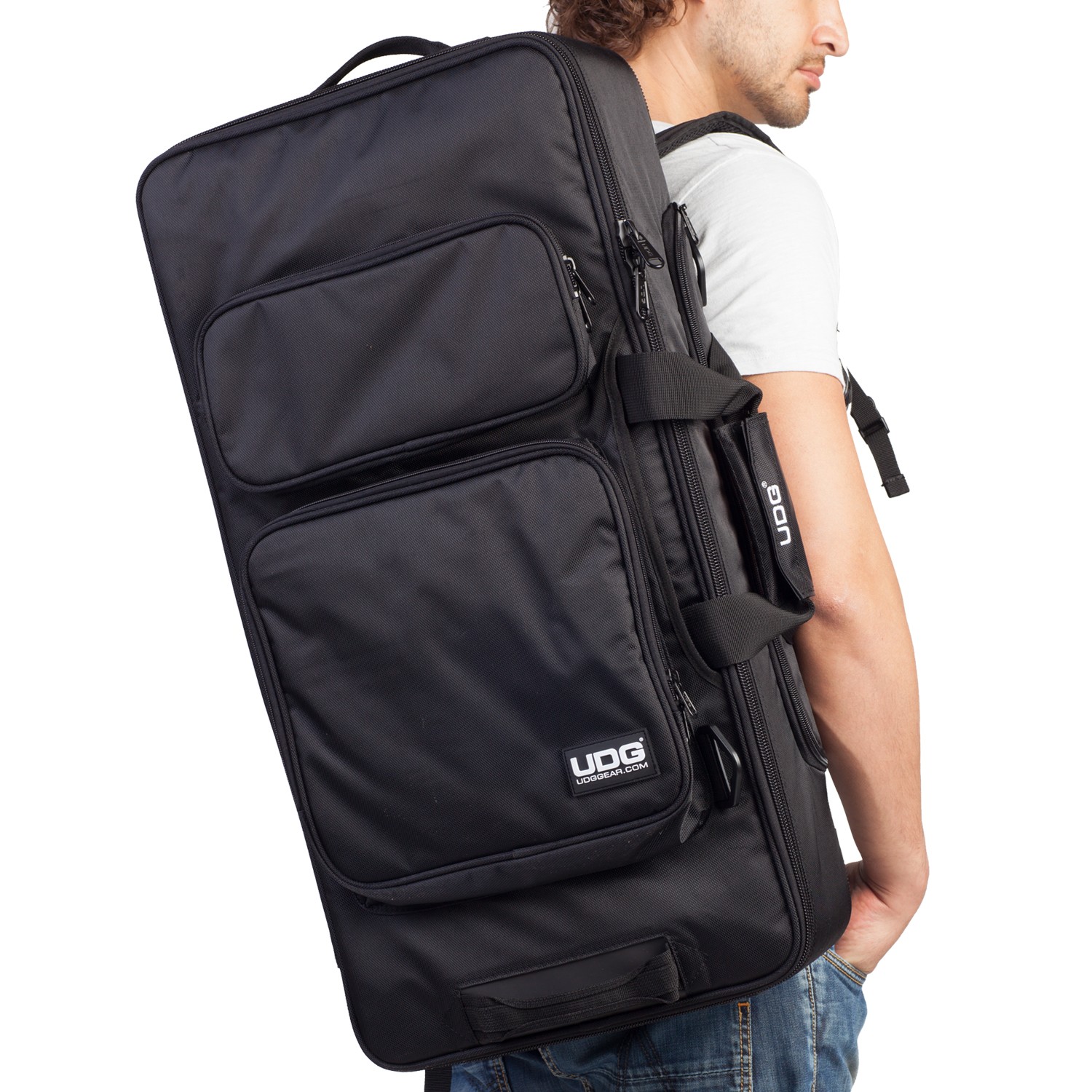 Udg Ultimate Midi Controller Backpack Large Black/orange Inside Mk2 - Trolley DJ - Variation 3