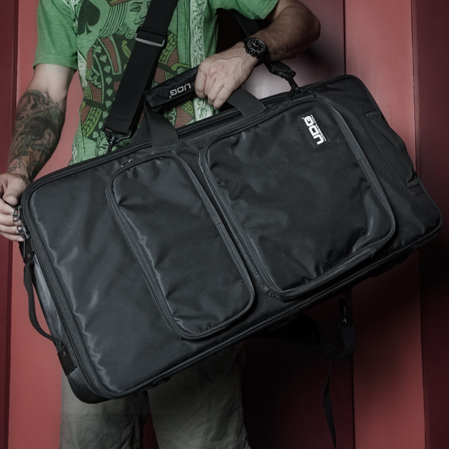 Udg Ultimate Midi Controller Backpack Large Black/orange Inside Mk2 - Trolley DJ - Variation 4