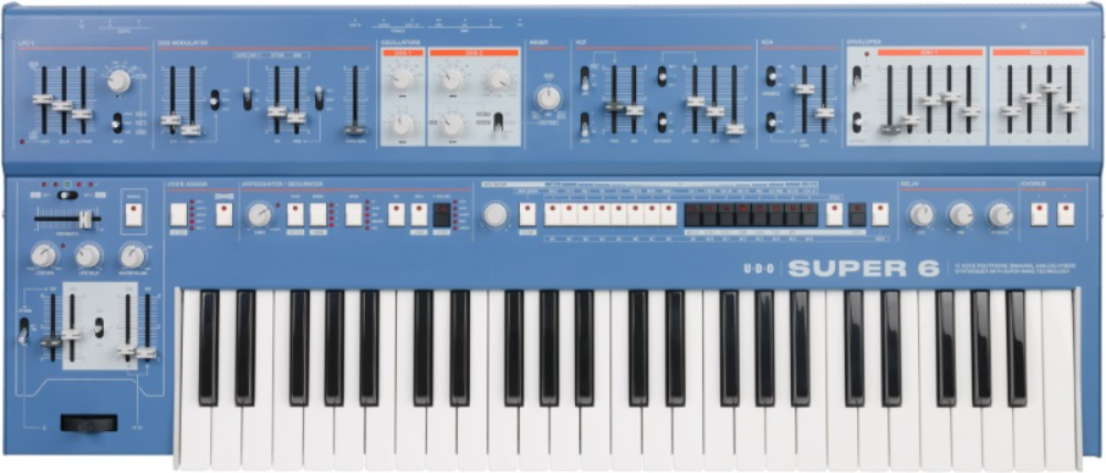 Udo Audio Super 6 Keyboard Blue - Sintetizador - Main picture