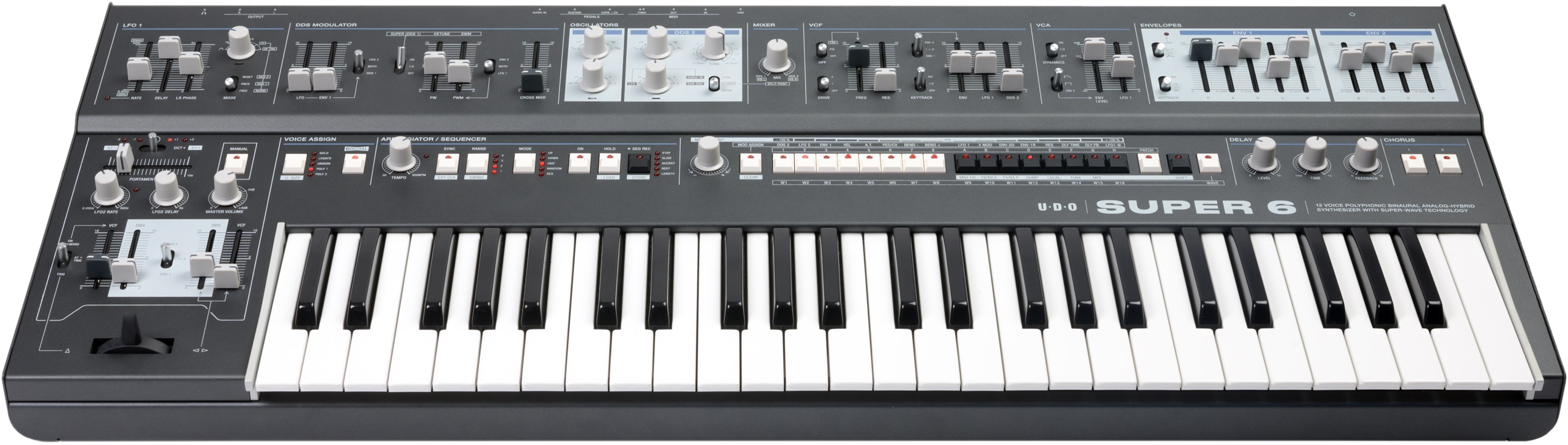 Udo Audio Super 6 Keyboard Black - Sintetizador - Variation 3