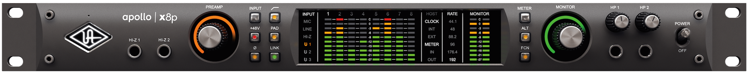 Universal Audio Apollo X8p - Interface de audio thunderbolt - Variation 1