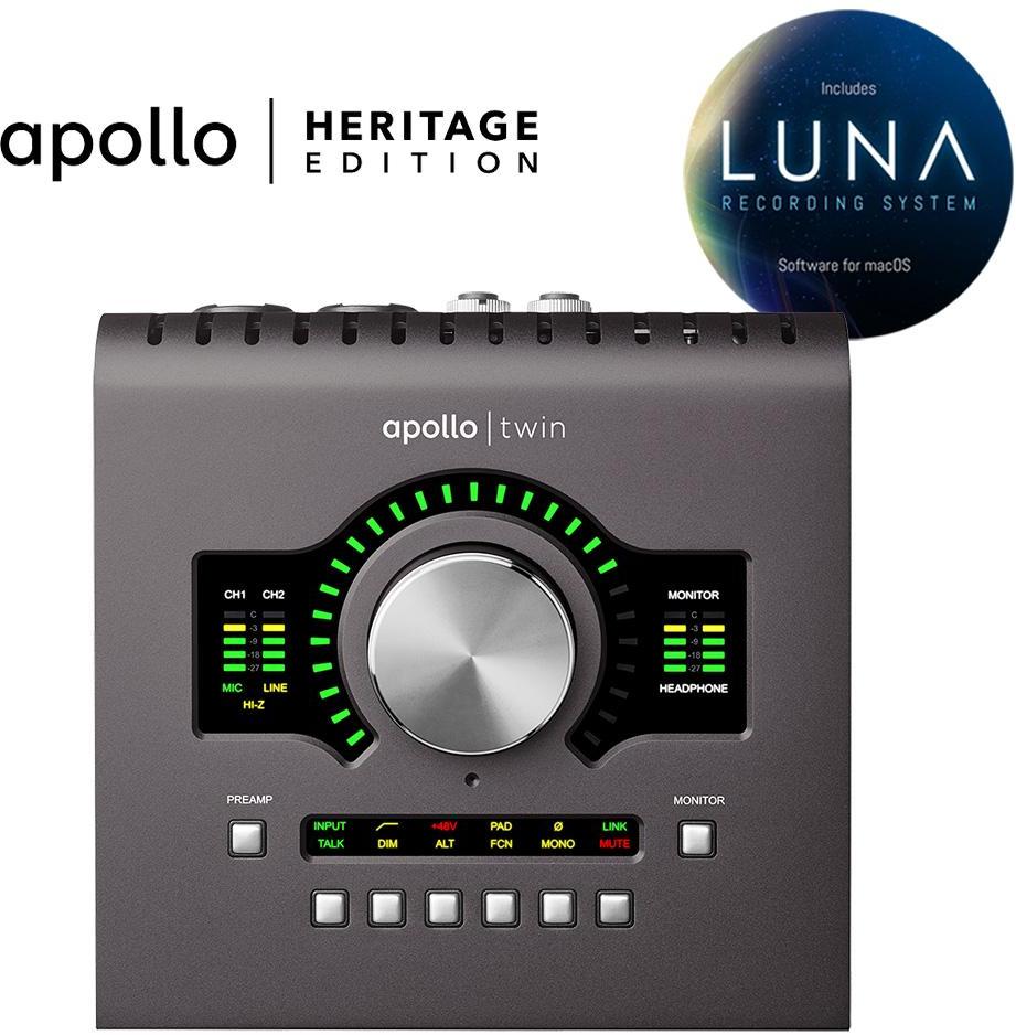 Interface de audio thunderbolt Universal audio Apollo Twin Duo MKII Heritage Edition