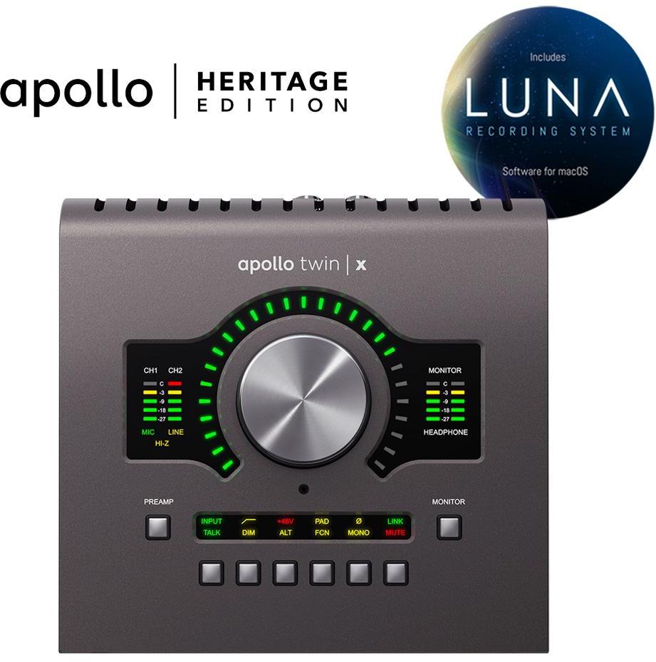Interface de audio thunderbolt Universal audio Apollo Twin X Quad Heritage Edition