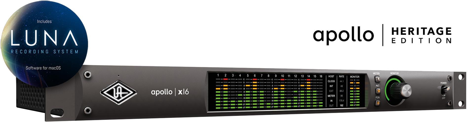 Interface de audio thunderbolt Universal audio Apollo x16 Heritage Edition