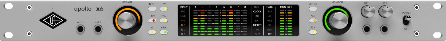 Universal Audio Apollo X6 Gen 2 Essentials+ - Interface de audio thunderbolt - Main picture