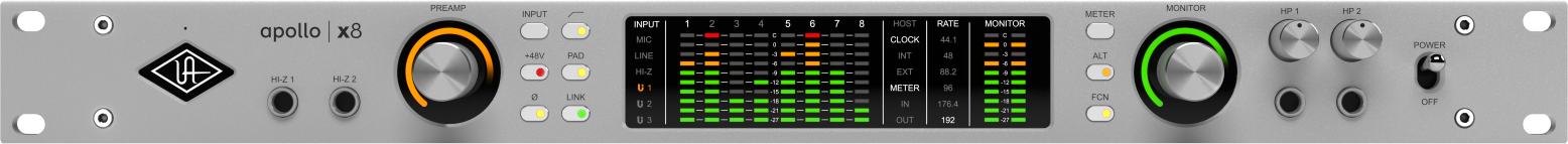 Universal Audio Apollo X8 Gen 2 Studio+ - Interface de audio thunderbolt - Main picture