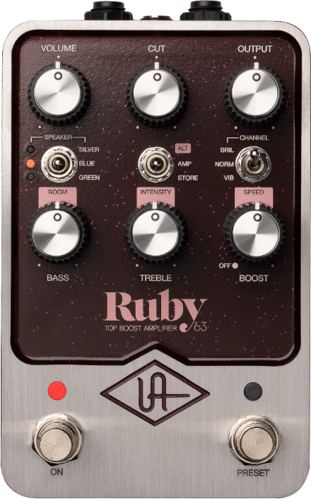 Universal Audio Uafx Ruby '63 Top Boost Amplifier - Simulacion de modelado de amplificador de guitarra - Main picture