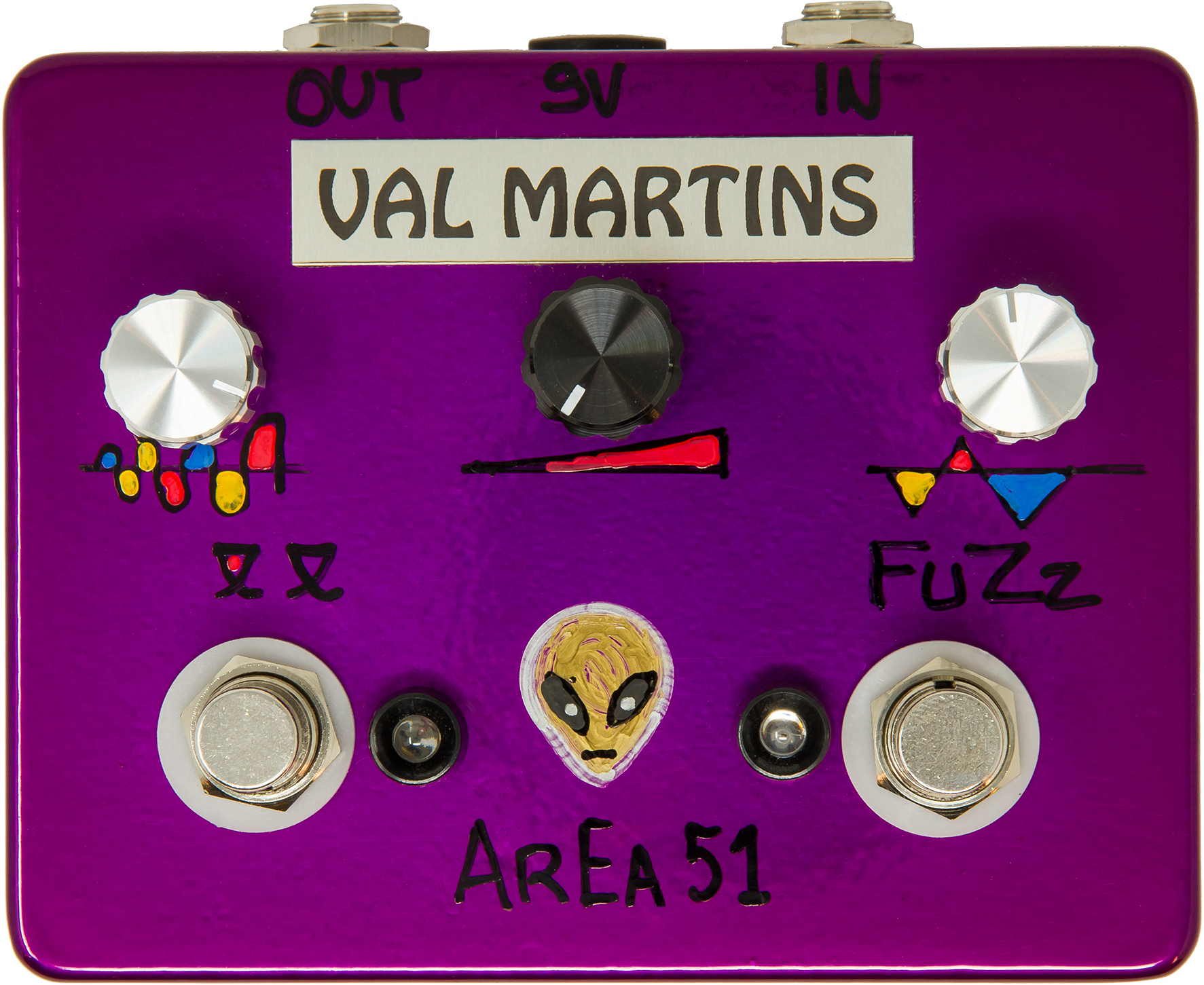 Val Martins Area 51 Octa Fuzz - Pedal overdrive / distorsión / fuzz - Main picture