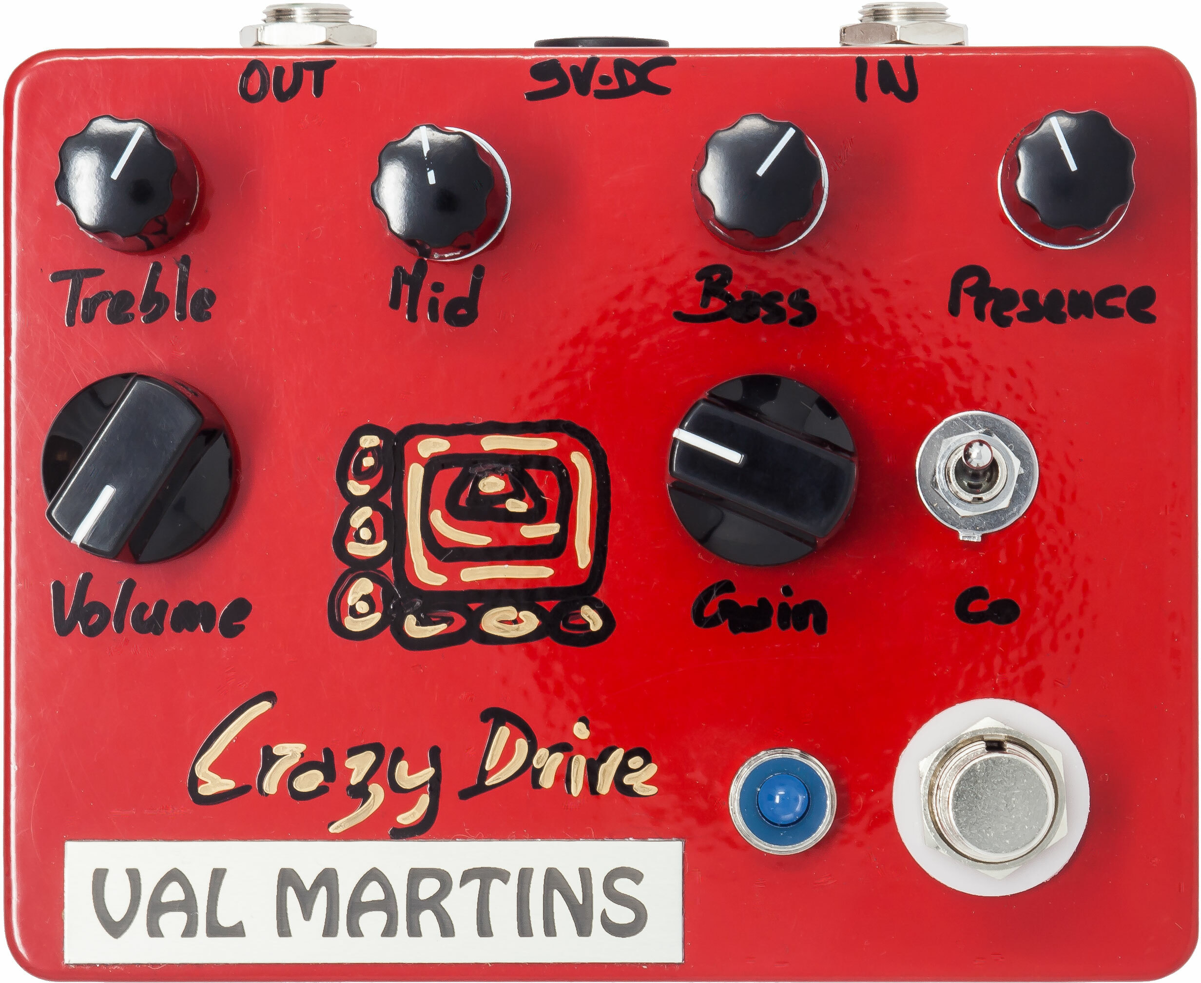 Val Martins Crazy Drive Distorsion - Pedal overdrive / distorsión / fuzz - Main picture