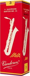 Caña para saxófono Vandoren JAVA Filed Red Cut Saxophone Baryton n°3.5