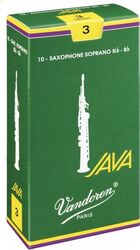 Caña para saxófono Vandoren Java Saxophone Soprano n°2.5 (Box x10)
