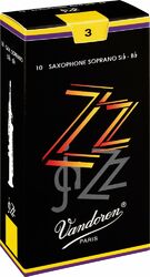 Caña para saxófono Vandoren ZZ Saxophone Soprano n°3 x10 Box