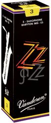 Caña para saxófono Vandoren ZZ Boite de 5 Anches Saxophone Baryton n.2,5