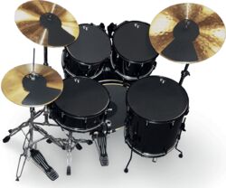 Pack platillos Vic firth Sourdine Stage Rock 22/10/12/14/16 + Cymbales - Pack de parches