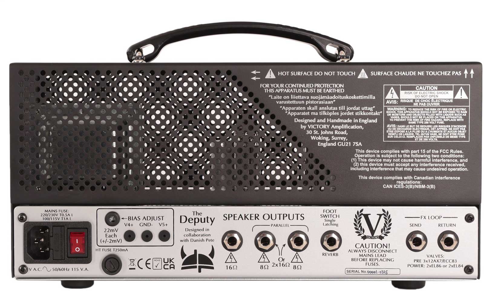 Victory Amplification The Deputy Lunch Box Head 25w El86/el84 - Cabezal para guitarra eléctrica - Variation 1