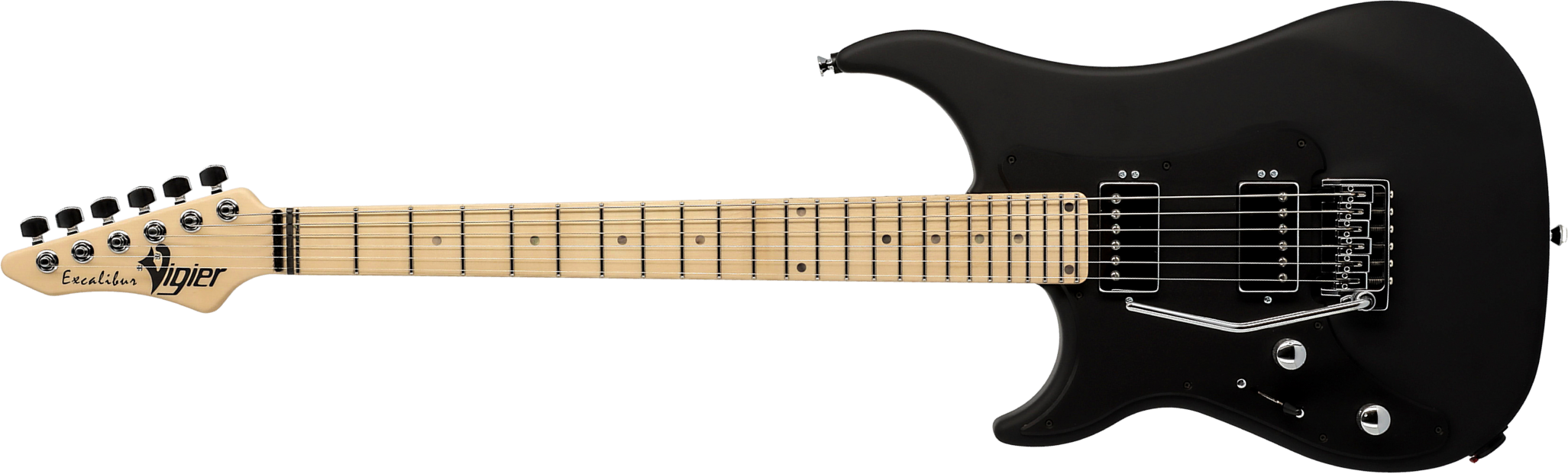 Vigier Excalibur Indus Lh Gaucher 2h Trem Mn - Textured Black - Guitarra electrica para zurdos - Main picture