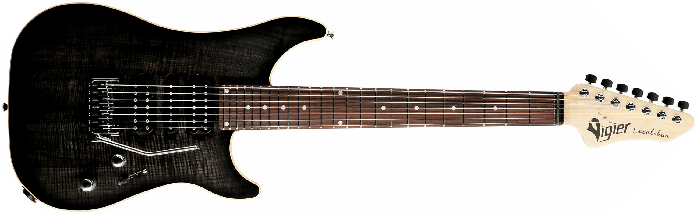Vigier Excalibur Special 7 Hsh Trem Rw - Mysterious Black - Guitarra eléctrica de 7 cuerdas - Main picture