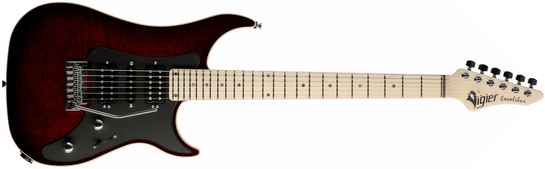Vigier Excalibur Special Hsh Trem Mn - Deep Burgundy - Guitarra eléctrica con forma de str. - Main picture