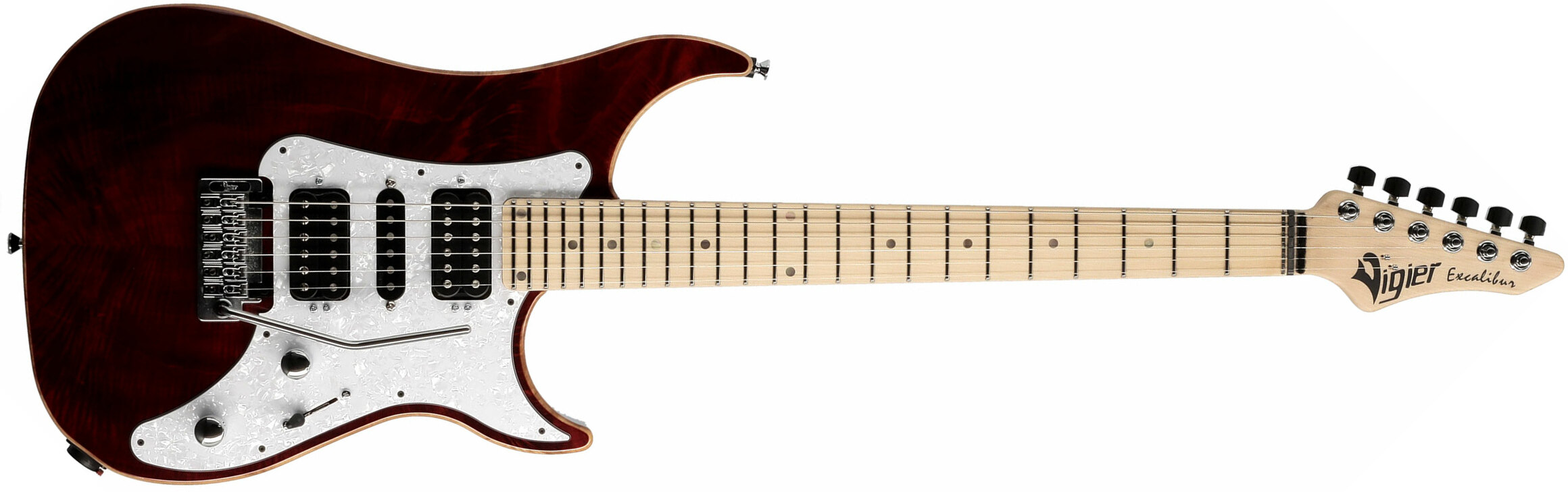 Vigier Excalibur Special Hsh Trem Mn - Ruby - Guitarra eléctrica con forma de str. - Main picture