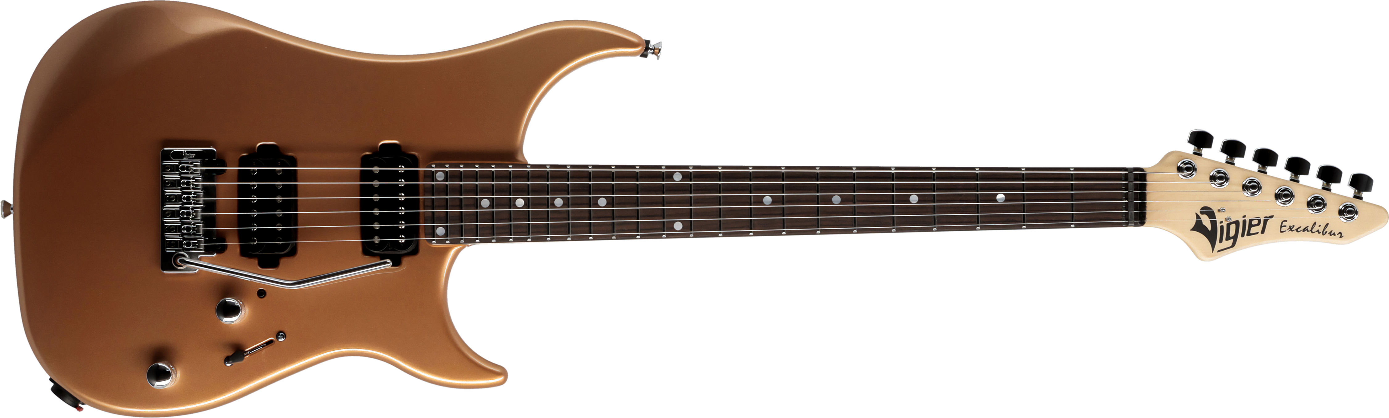 Vigier Excalibur Thirteen 2h Trem Rw - Monarchy Gold - Guitarra eléctrica con forma de str. - Main picture