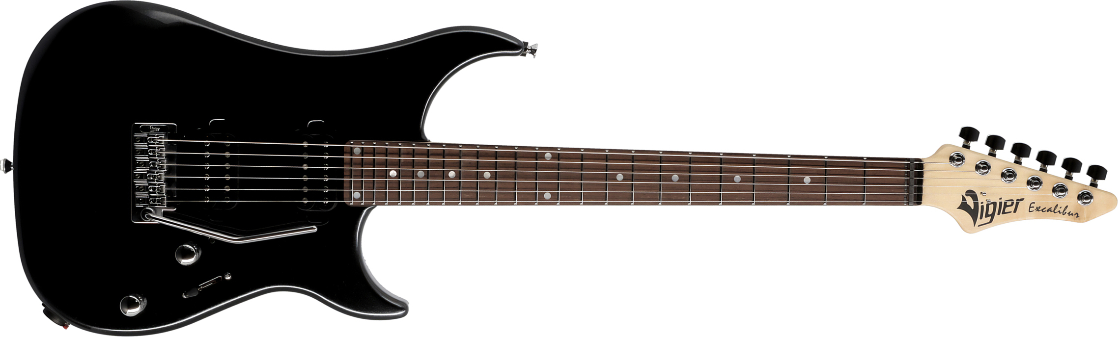 Vigier Excalibur Thirteen 2h Trem Rw - Black Night - Guitarra eléctrica con forma de str. - Main picture