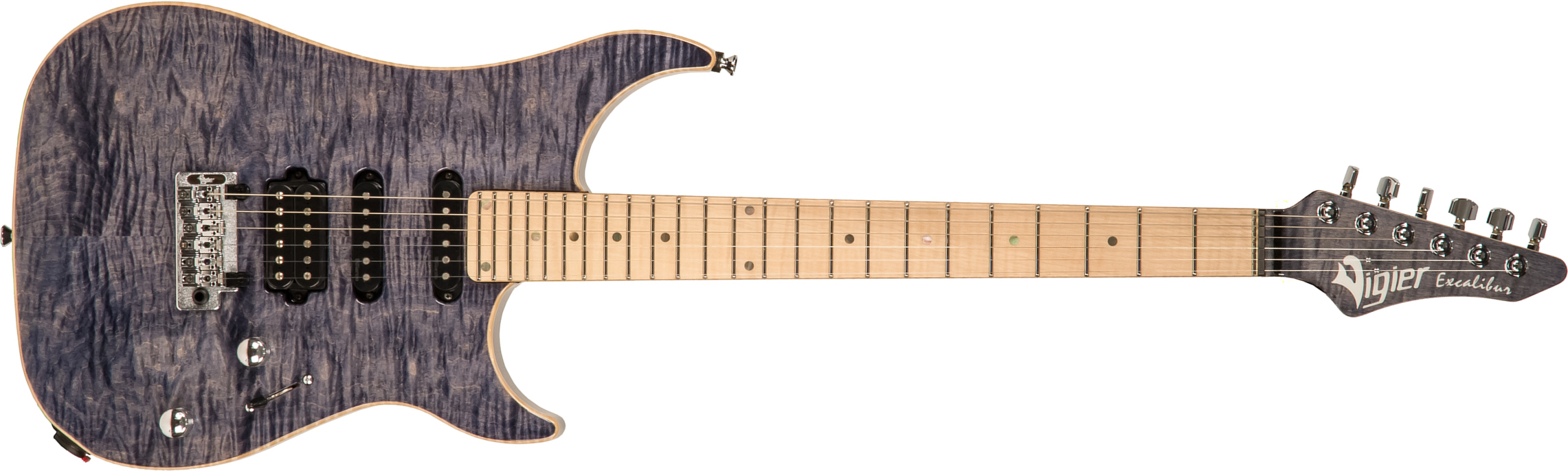 Vigier Excalibur Ultra Blues Hss Trem Mn - Light Sapphire - Guitarra eléctrica con forma de str. - Main picture