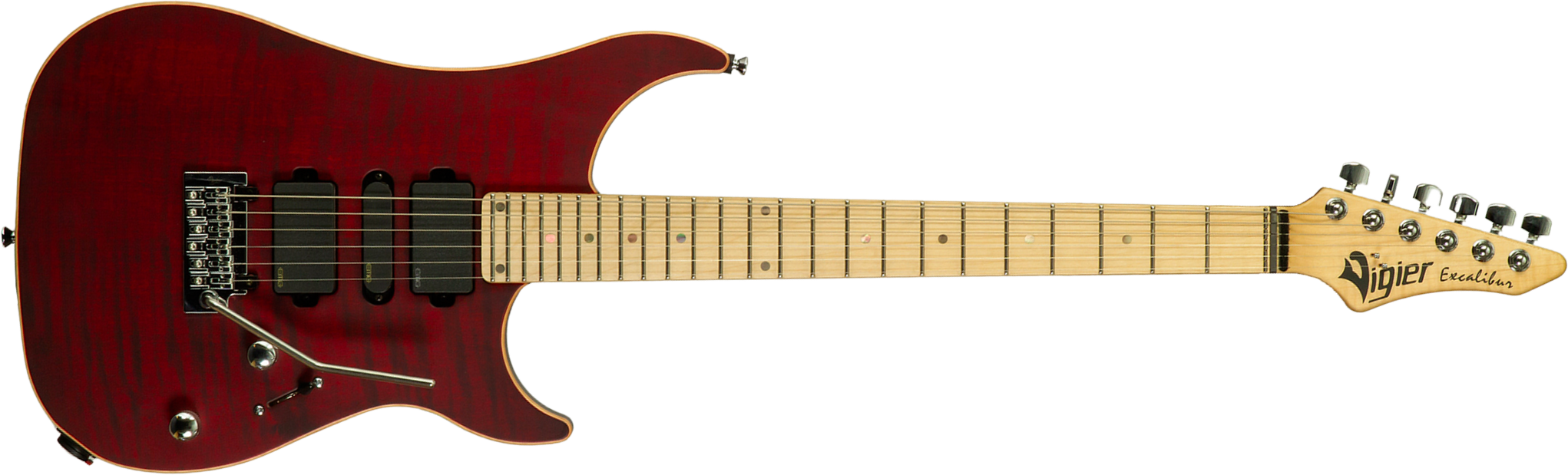 Vigier Excalibur Ultra Hsh Trem Mn - Double Ruby Fade Matte - Guitarra eléctrica con forma de str. - Main picture