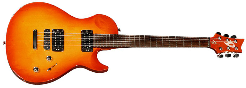 Vigier G.v. Rock Hh Rosewood - Amber - Guitarra eléctrica de corte único. - Main picture