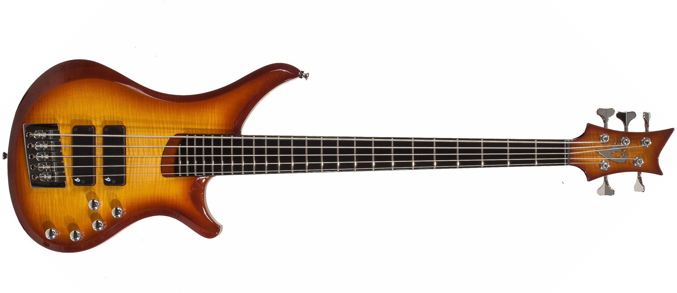Vigier Passion Iv 5-cordes Active Phe - Amber - Bajo eléctrico de cuerpo sólido - Main picture