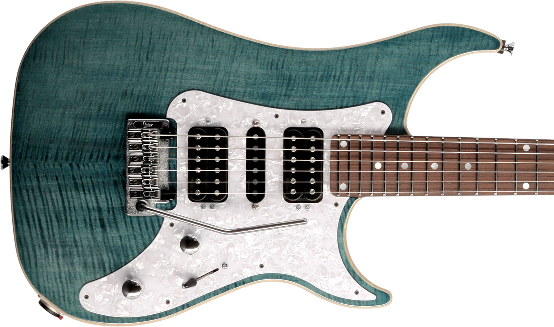 Vigier Excalibur Special Hsh Trem Rw +housse - Deep Blue - Guitarra eléctrica de doble corte - Variation 1