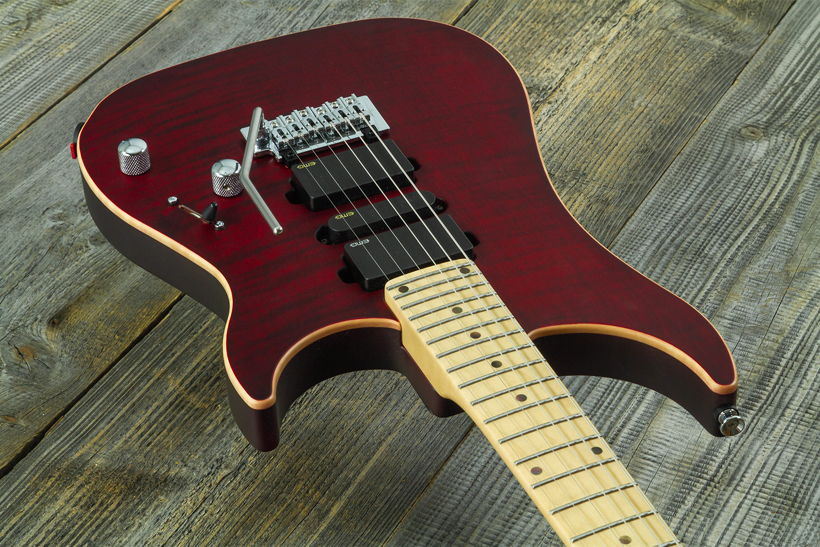 Vigier Excalibur Ultra Hsh Trem Mn - Double Ruby Fade Matte - Guitarra eléctrica con forma de str. - Variation 1