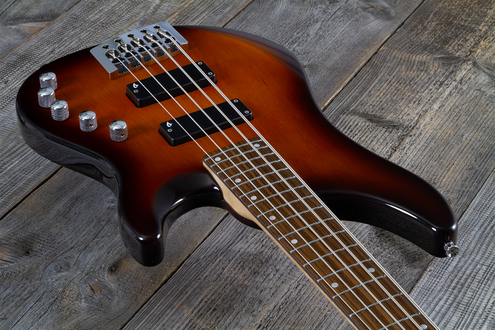 Vigier Excess Original 5c Active Rw - Antique Violin - Bajo eléctrico de cuerpo sólido - Variation 2