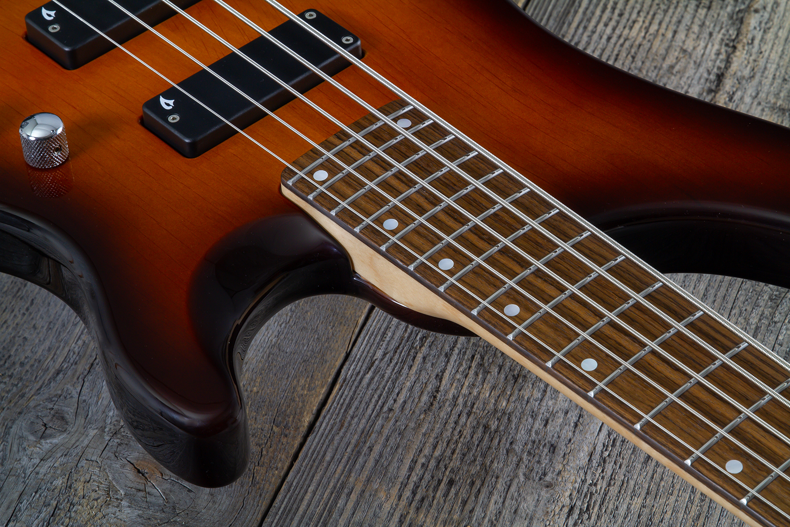 Vigier Excess Original 5c Active Rw - Antique Violin - Bajo eléctrico de cuerpo sólido - Variation 4